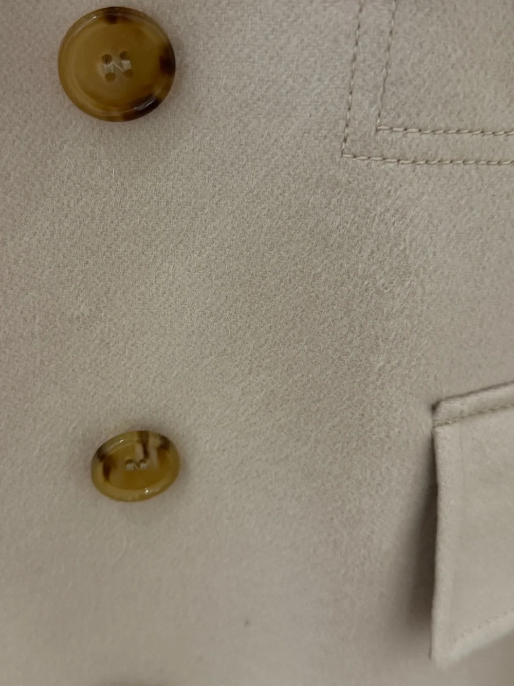 Burberry Women's Cashmere Blend Long Coat Beige US 6 - Picture 9 of 12